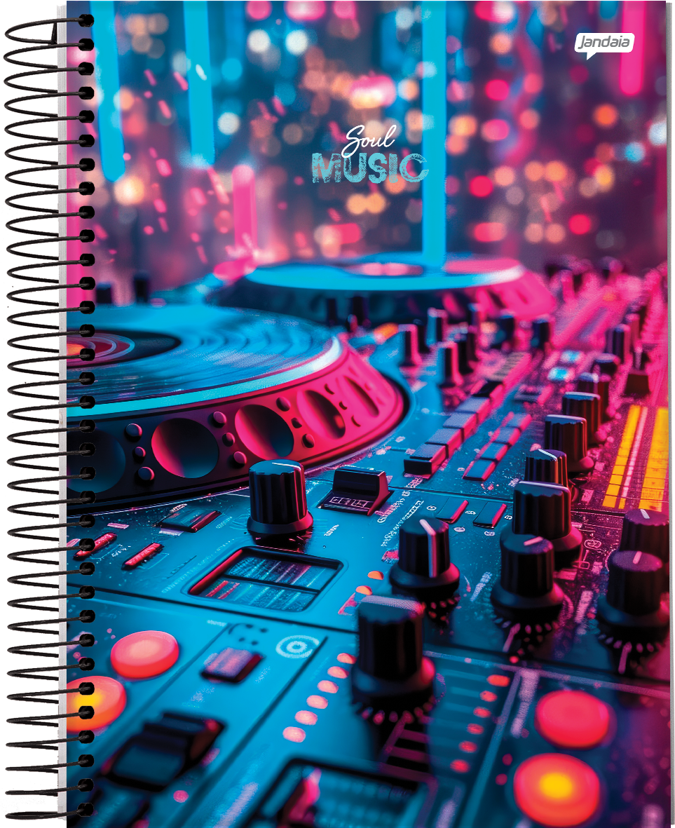 CADERNO ESPIRAL UNIVERSITÁRIO - SOUL MUSIC - Imagem 3
