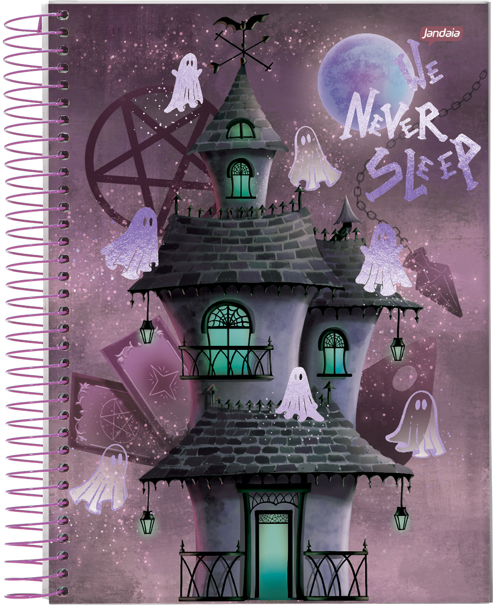 CADERNO ESPIRAL UNIVERSITÁRIO - SPOOKY LOVE - Imagem 4