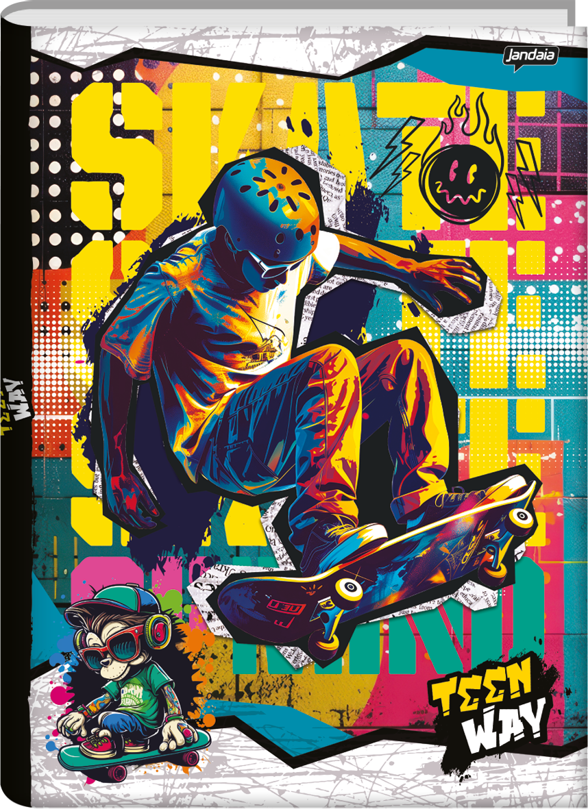 CADERNO ESPIRAL UNIVERSITÁRIO - TEEN WAY - Imagem 2