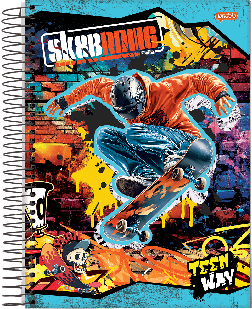 CADERNO ESPIRAL UNIVERSITÁRIO - TEEN WAY - Imagem 3