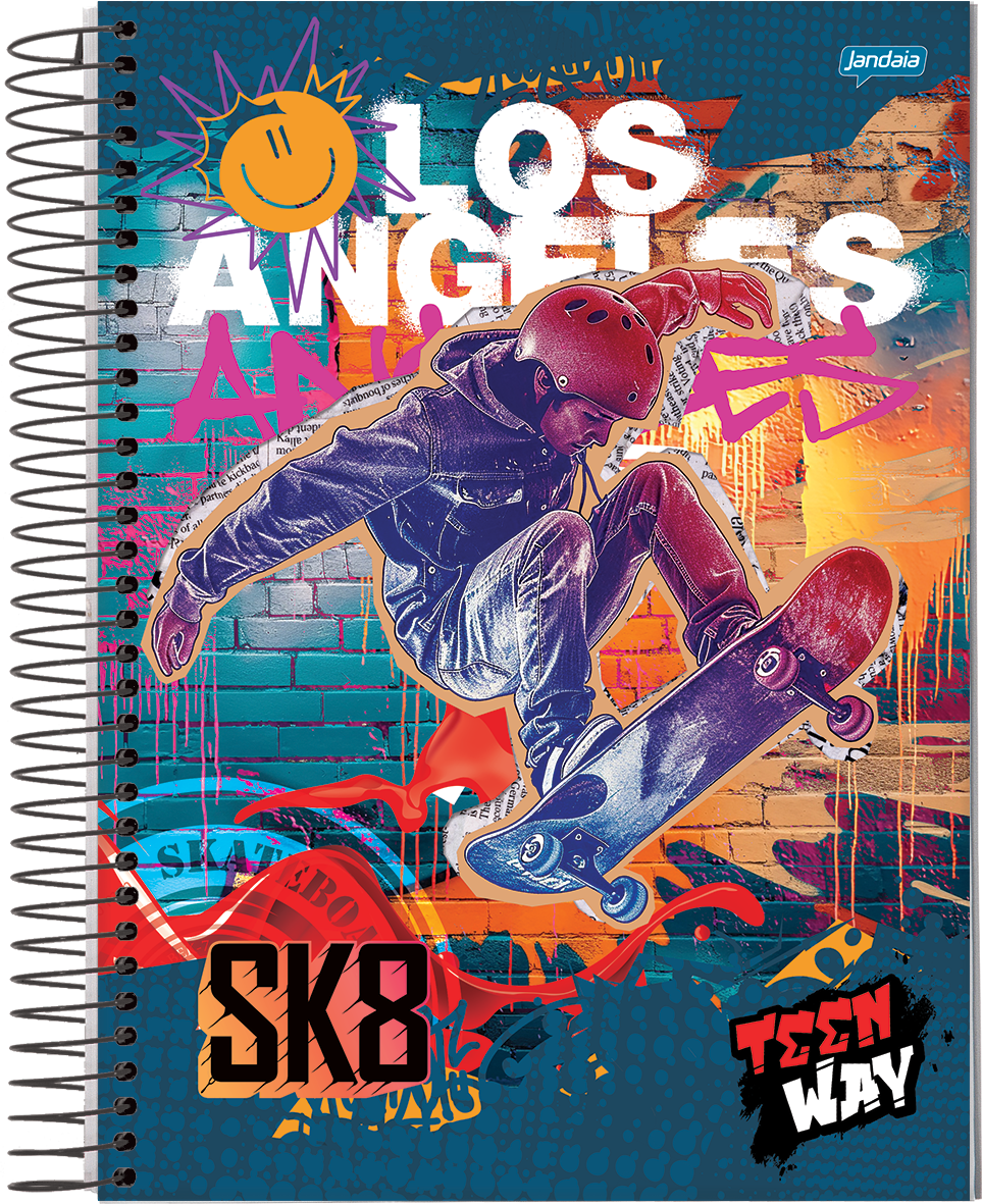 CADERNO ESPIRAL UNIVERSITÁRIO - TEEN WAY - Imagem 4