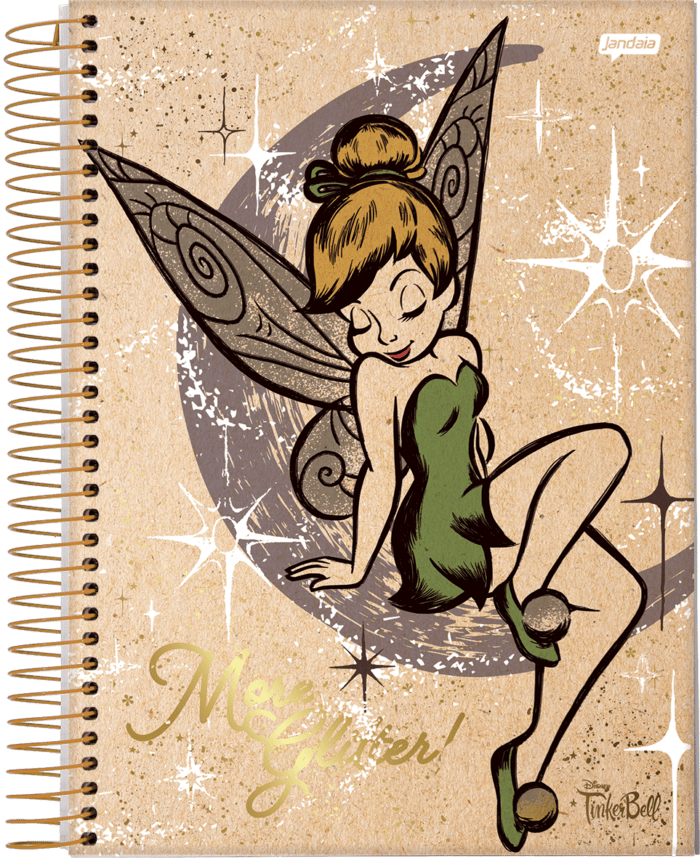 CADERNO ESPIRAL UNIVERSITÁRIO - TINKER BELL KRAFT - Imagem 4