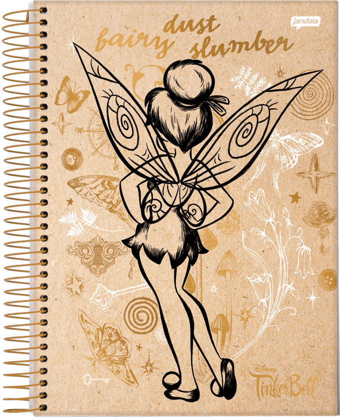 CADERNO ESPIRAL UNIVERSITÁRIO - TINKER BELL KRAFT