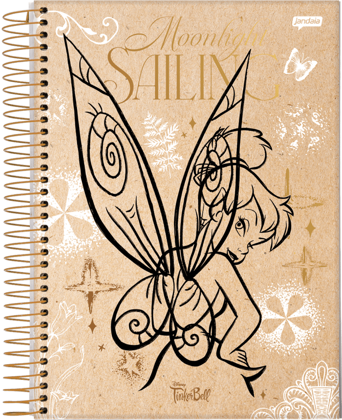 CADERNO ESPIRAL UNIVERSITÁRIO - TINKER BELL KRAFT - Imagem 3
