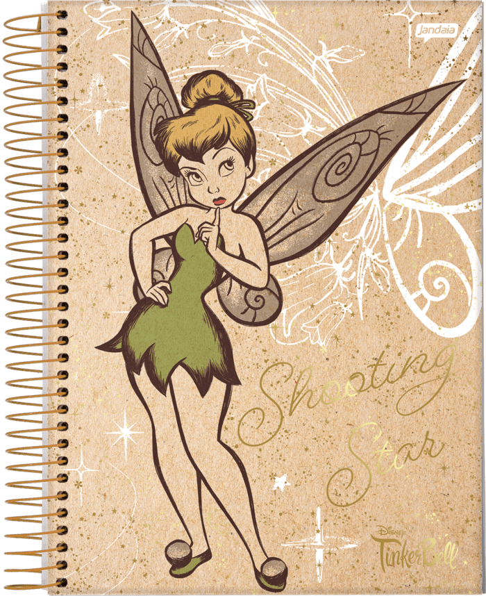CADERNO ESPIRAL UNIVERSITÁRIO - TINKER BELL KRAFT - Imagem 2