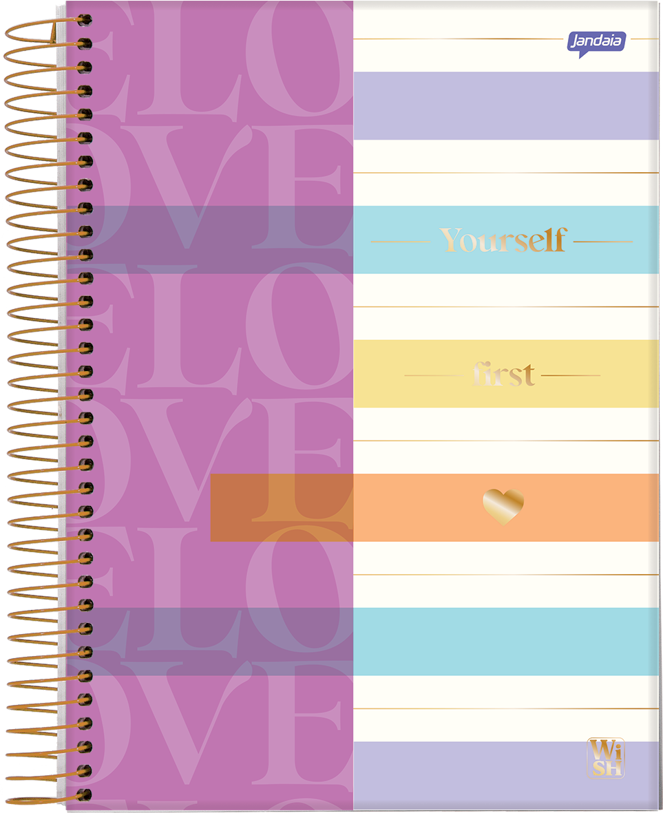 CADERNO ESPIRAL 1/4 - WISH - Imagem 4