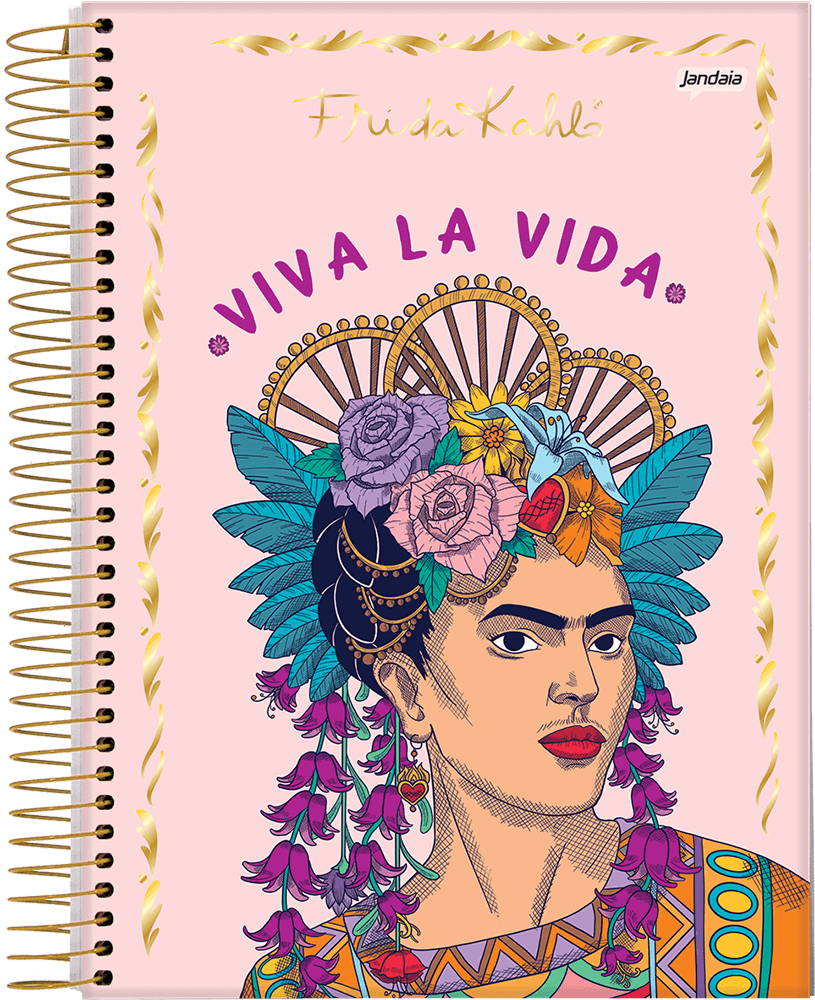 CADERNO ESPIRAL COLLEGE - FRIDA KAHLO - Imagem 4