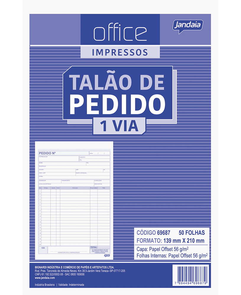TALAO DE PEDIDO - OFFICE IMPRESSOS
