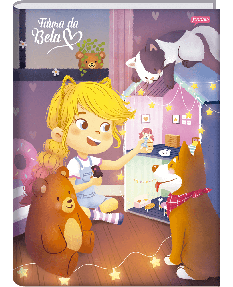 CADERNO BROCHURA 1/4 - TURMA DA BELA - Imagem 2