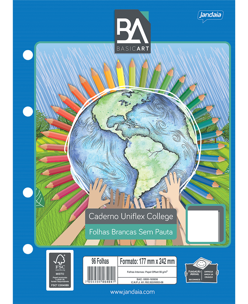 CADERNO UNIFLEX COLLEGE - BASIC ART - Imagem 4