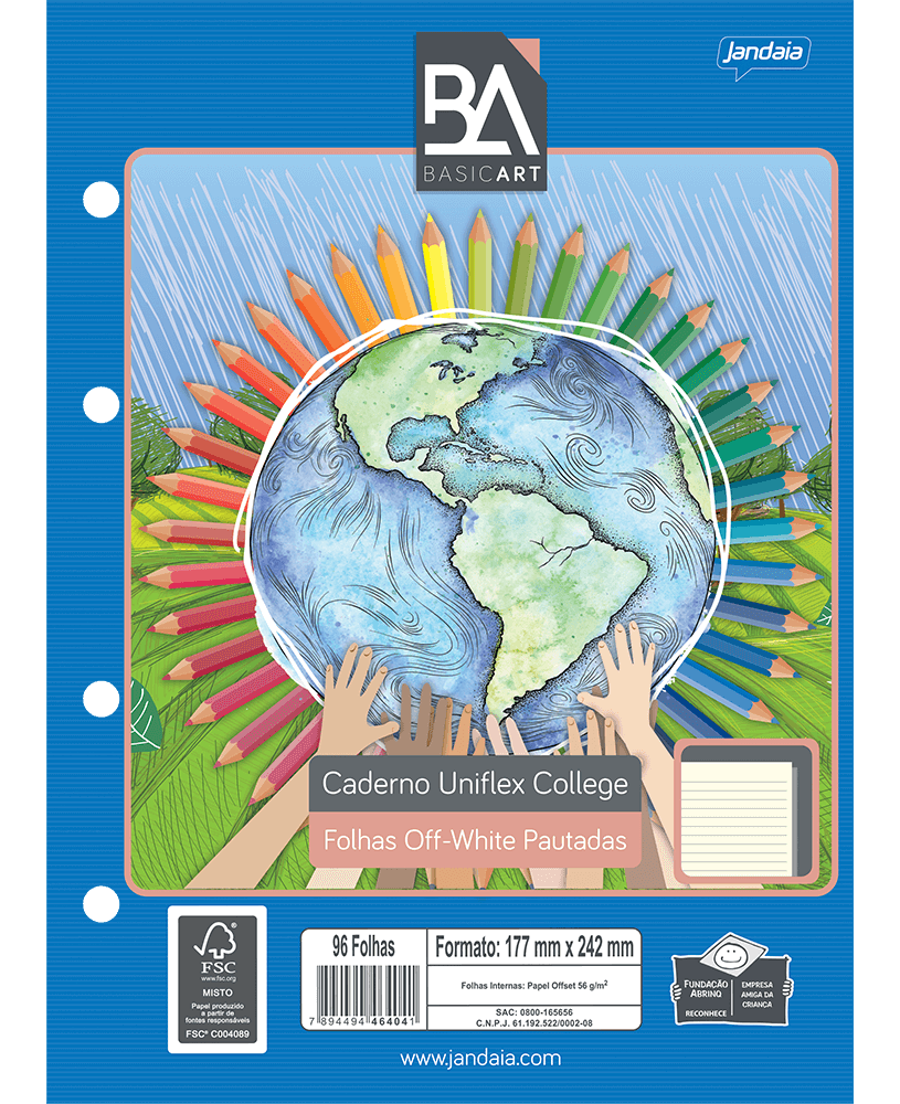 CADERNO UNIFLEX COLLEGE - BASIC ART - Imagem 5