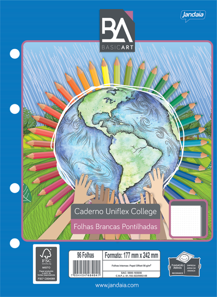 CADERNO UNIFLEX COLLEGE - BASIC ART - Imagem 5