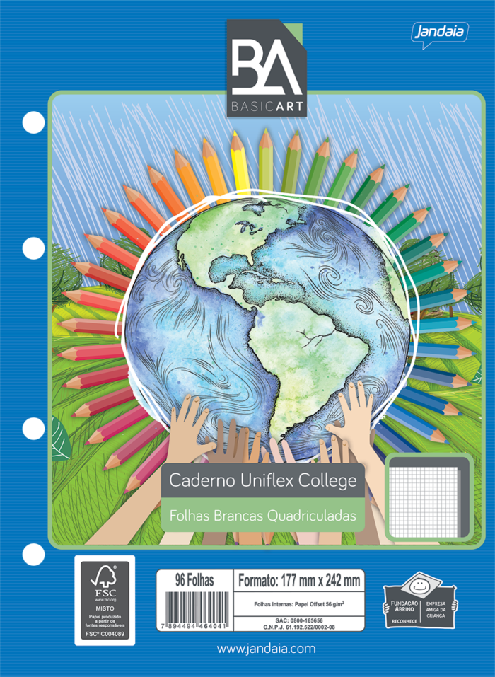 CADERNO UNIFLEX COLLEGE - BASIC ART - Imagem 4