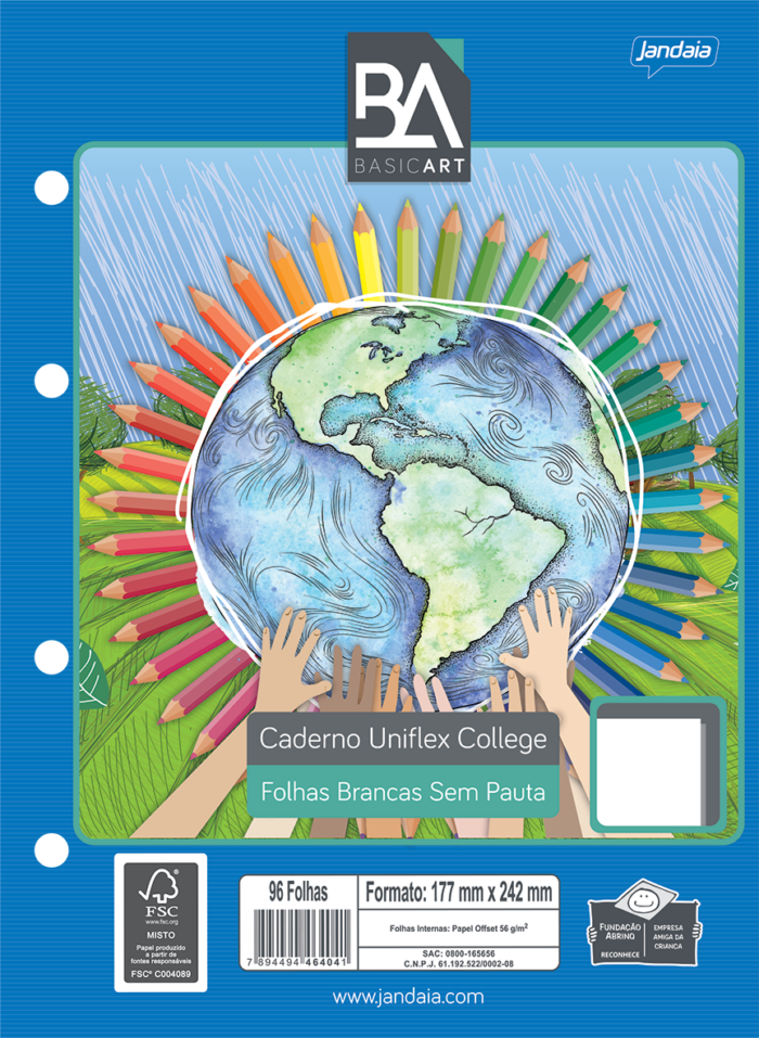 CADERNO UNIFLEX COLLEGE - BASIC ART - Imagem 3