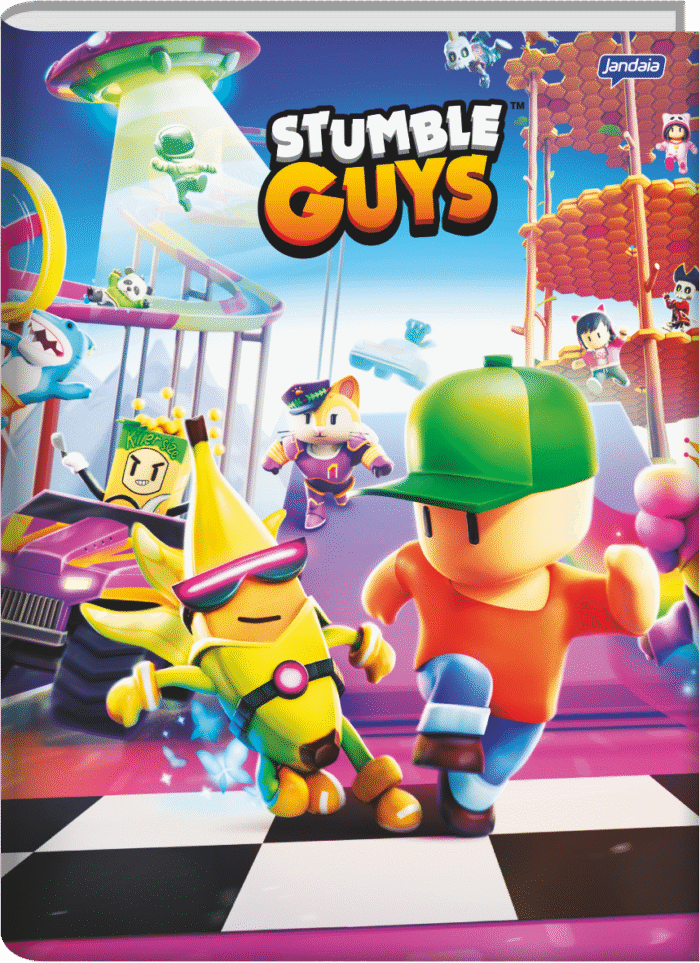 CADERNO BROCHURA 1/4 - STUMBLE GUYS