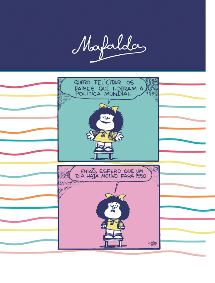 CADERNO ARGOLADO COLLEGE - MAFALDA - Imagem 3