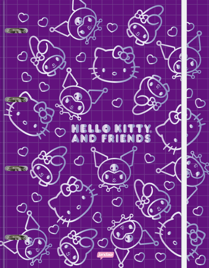 CADERNO ARGOLADO UNIVERSITÁRIO - BESTIES FOREVER