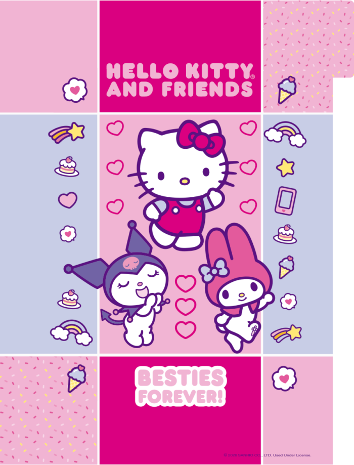 CADERNO ARGOLADO UNIVERSITÁRIO - BESTIES FOREVER - Imagem 6