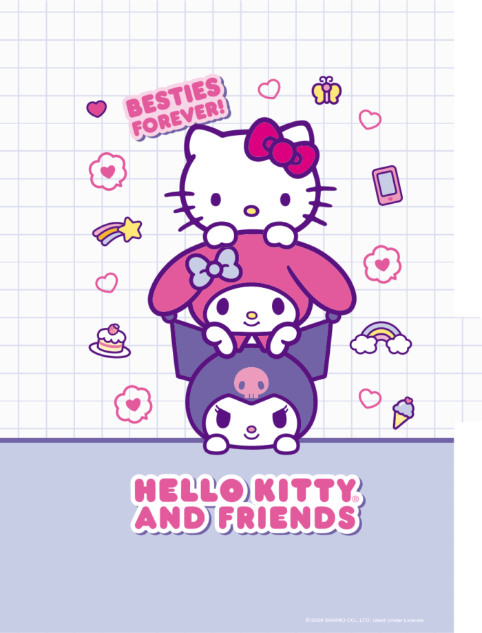 CADERNO ARGOLADO UNIVERSITÁRIO - BESTIES FOREVER - Imagem 4