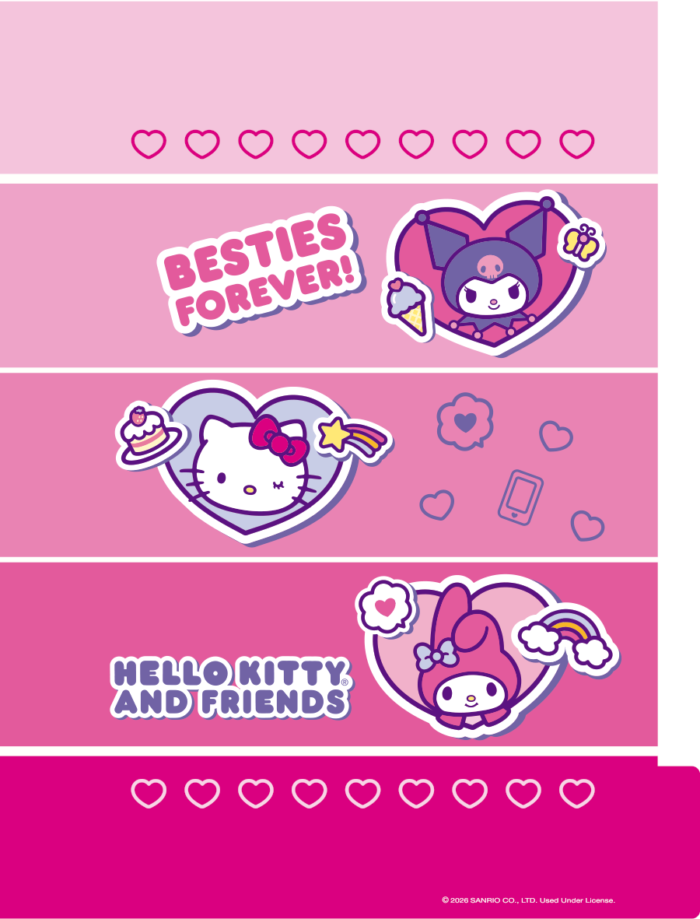 CADERNO ARGOLADO UNIVERSITÁRIO - BESTIES FOREVER - Imagem 2