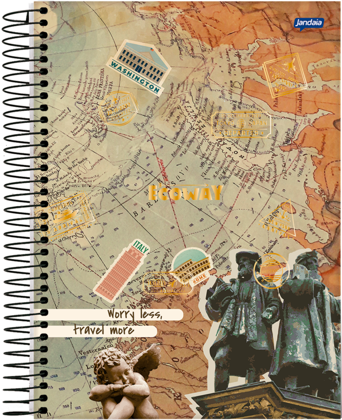 CADERNO ESPIRAL 1/8 - ECO WAY - Imagem 3