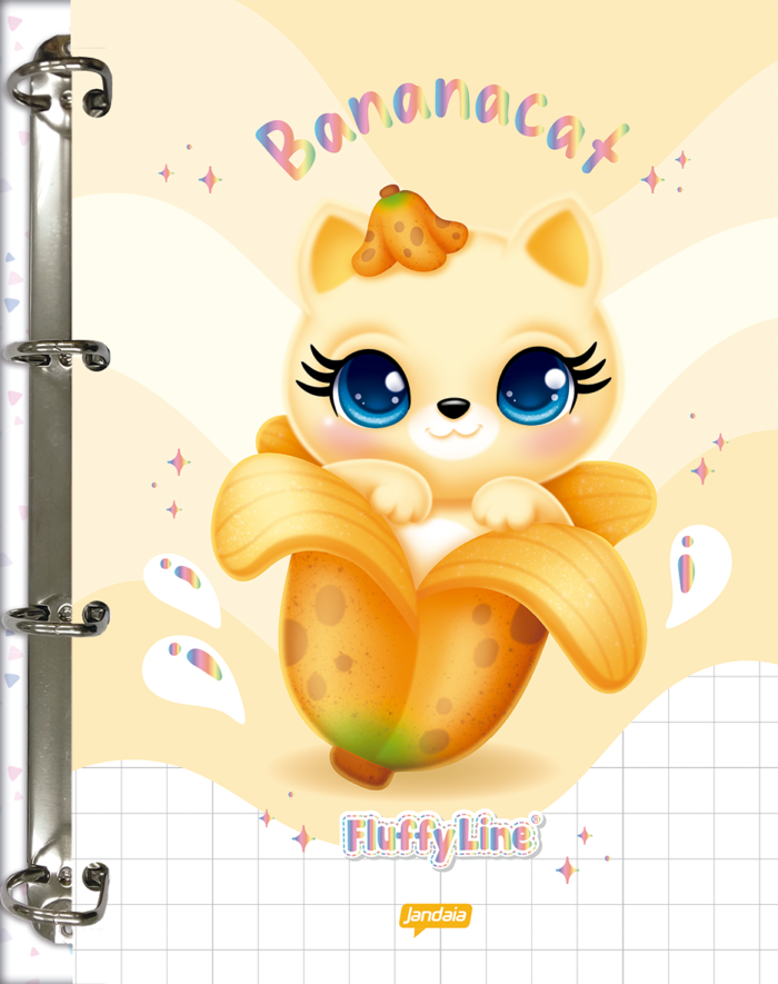CADERNO ARGOLADO COLLEGE - FLUFFY