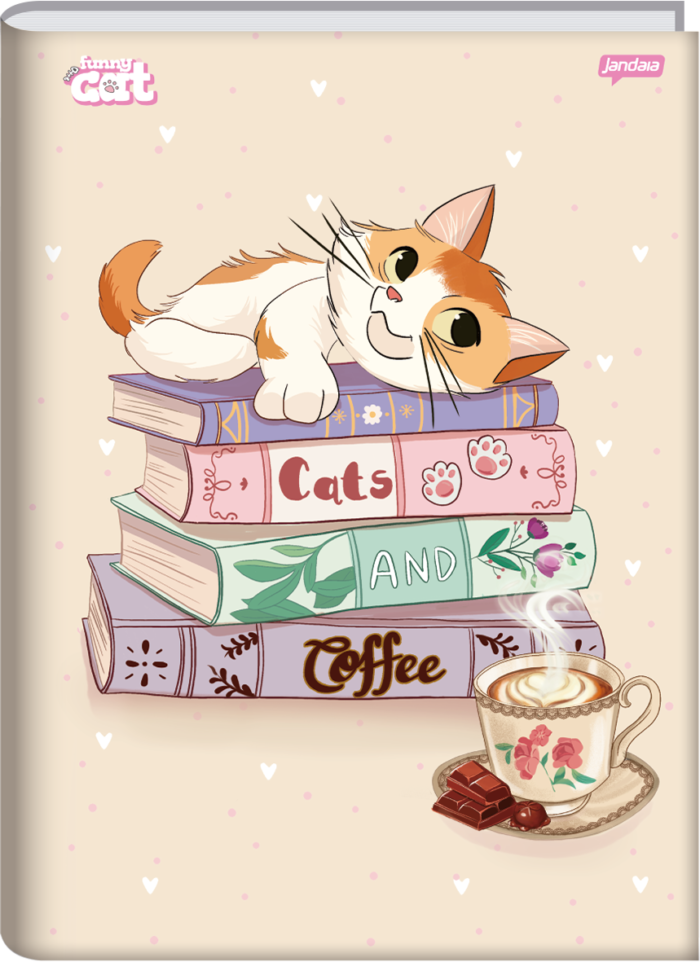 CADERNO BROCHURA UNIVERSITÁRIO - FUNNY CAT - Imagem 3