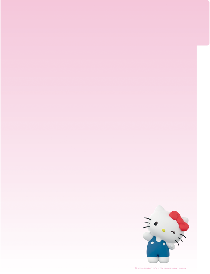 CADERNO ARGOLADO UNIVERSITÁRIO - HELLO KITTY E AMIGOS BUBBLE - Imagem 7
