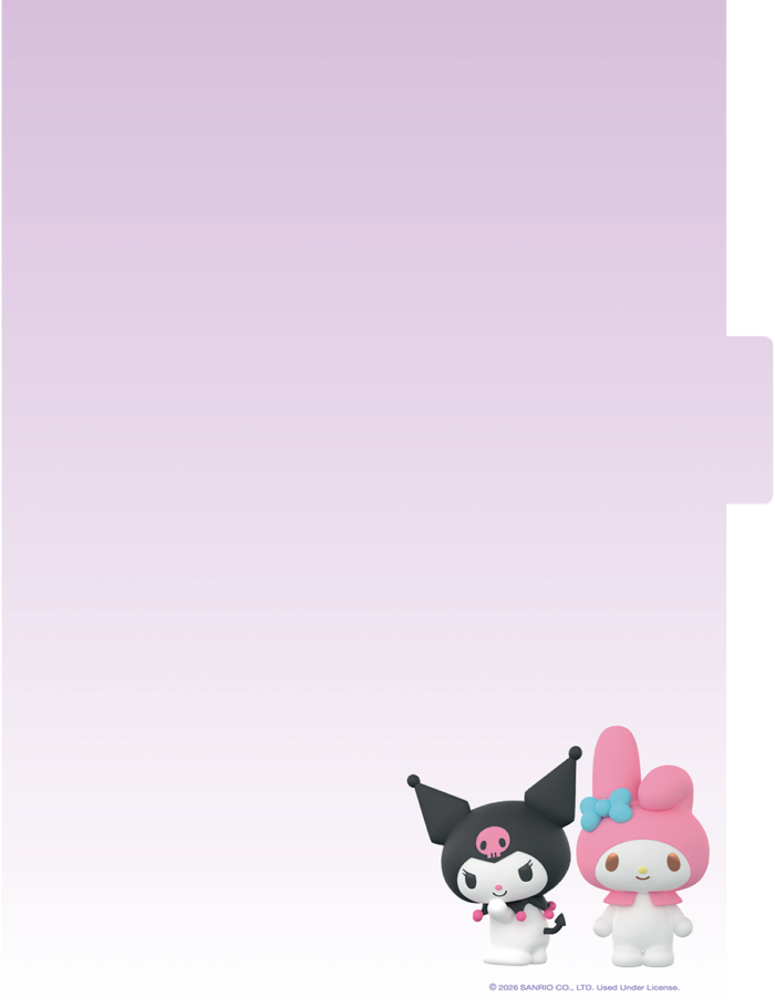 CADERNO ARGOLADO UNIVERSITÁRIO - HELLO KITTY E AMIGOS BUBBLE - Imagem 5