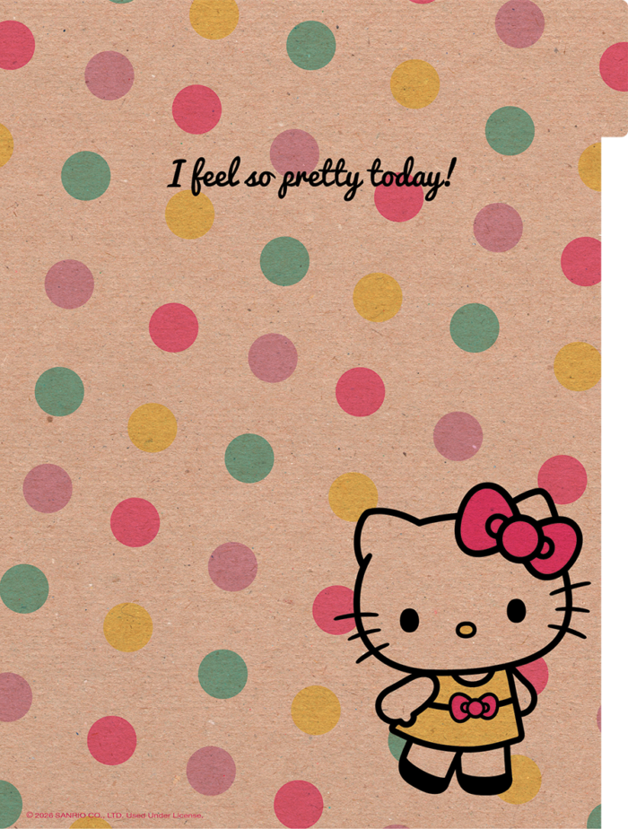 CADERNO ARGOLADO COLLEGE - HELLO KITTY KRAFT - Imagem 7