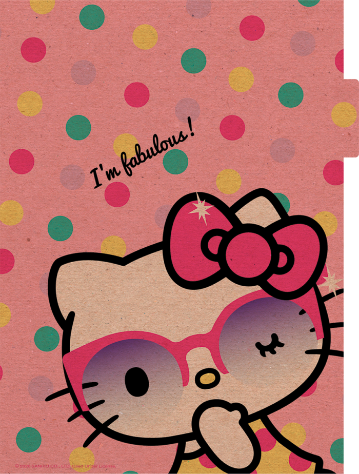 CADERNO ARGOLADO COLLEGE - HELLO KITTY KRAFT - Imagem 6