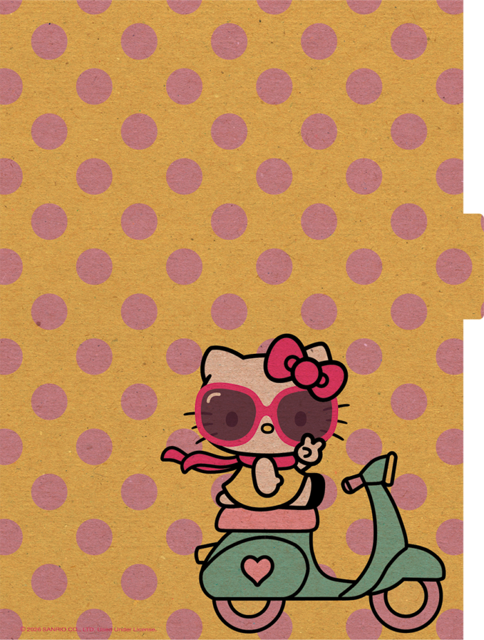 CADERNO ARGOLADO COLLEGE - HELLO KITTY KRAFT - Imagem 5