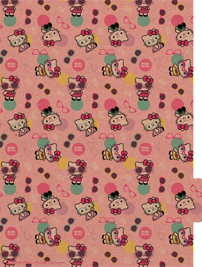 CADERNO ARGOLADO COLLEGE - HELLO KITTY KRAFT - Imagem 3