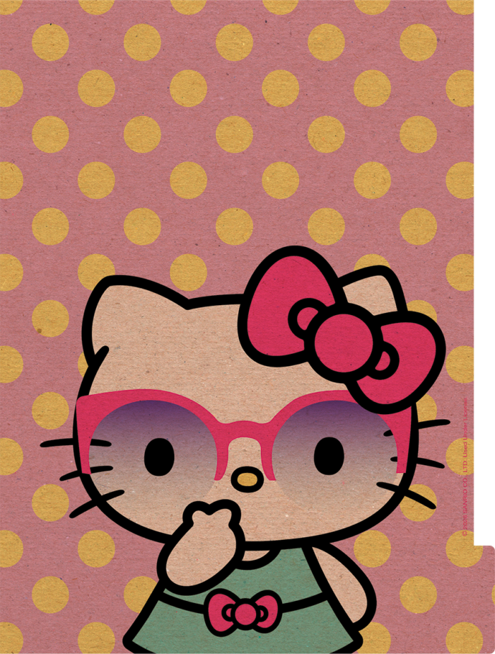 CADERNO ARGOLADO COLLEGE - HELLO KITTY KRAFT - Imagem 2