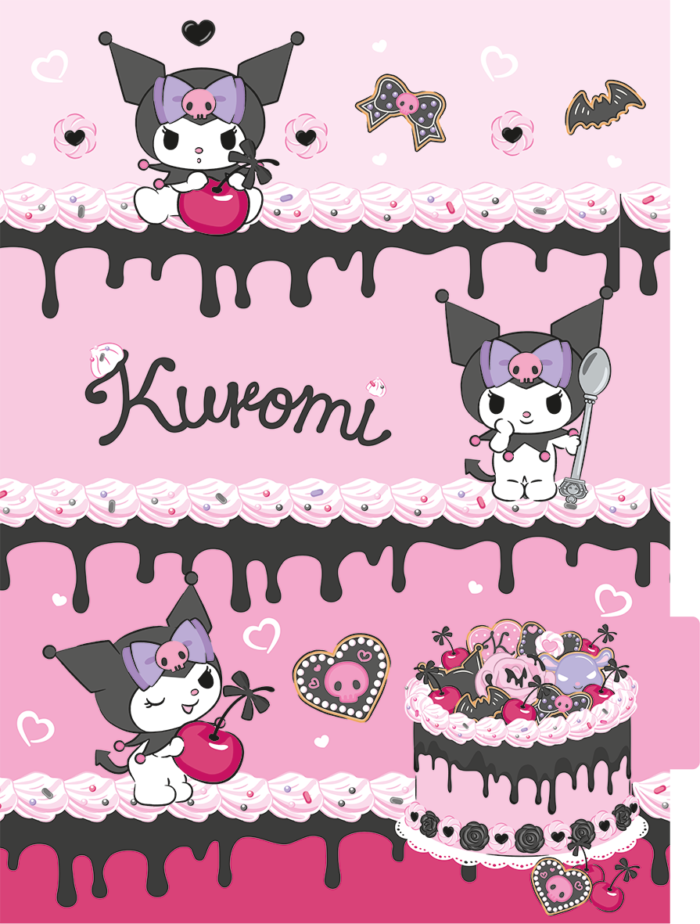 CADERNO ARGOLADO COLLEGE - KUROMI - Imagem 3