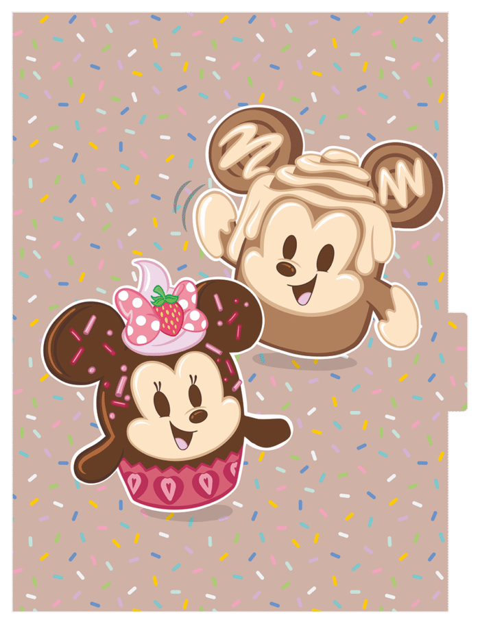 CADERNO ARGOLADO COLLEGE - DISNEY MUNCHLINGS - Imagem 4