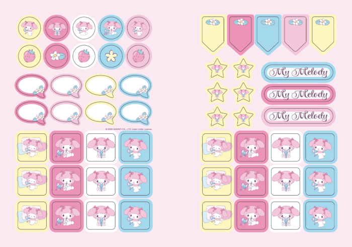 CADERNO BROCHURA 1/4 - MY MELODY - Imagem 5