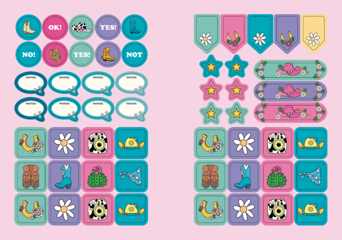 CADERNO BROCHURA 1/4 - PINK RODEO - Imagem 5