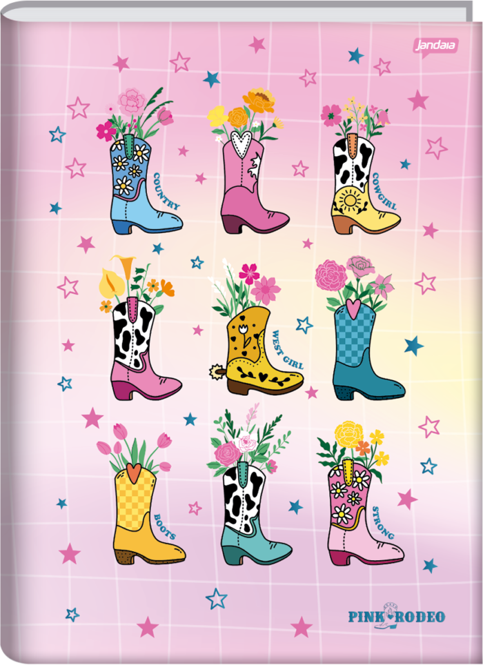 CADERNO BROCHURA 1/4 - PINK RODEO - Imagem 4