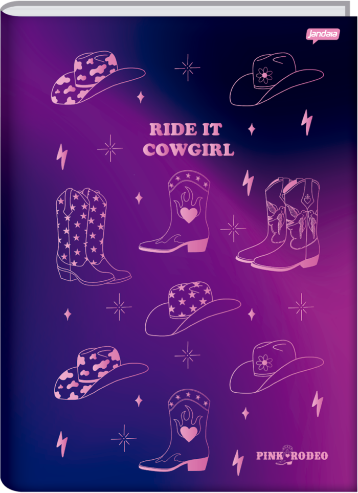 CADERNO BROCHURA 1/4 - PINK RODEO - Imagem 3