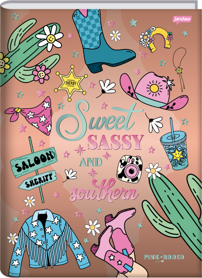 CADERNO BROCHURA 1/4 - PINK RODEO - Imagem 2