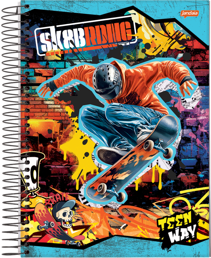 CADERNO ESPIRAL 1/8 - TEEN WAY - Imagem 4