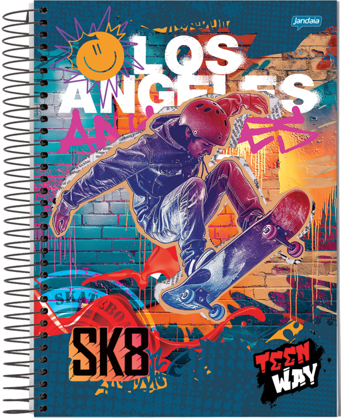CADERNO ESPIRAL 1/8 - TEEN WAY - Imagem 3