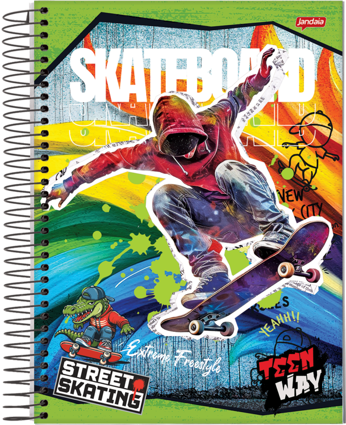 CADERNO ESPIRAL 1/8 - TEEN WAY - Imagem 2