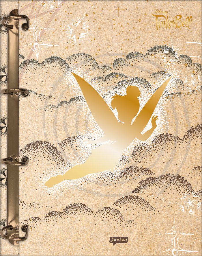 CADERNO ARGOLADO COLLEGE - TINKER BELL KRAFT