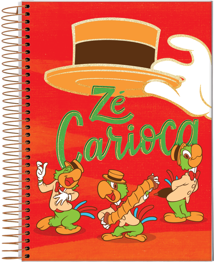 CADERNO ESPIRAL 1/8 - ZÉ CARIOCA
