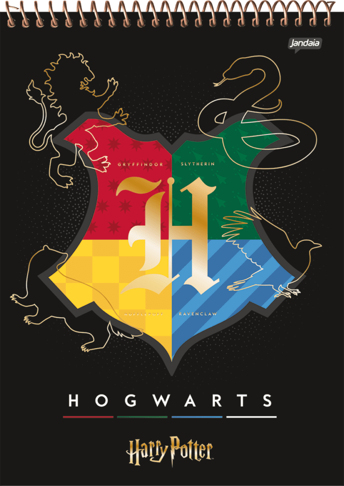 CADERNO ESPIRAL TOPO PARA CANHOTO - HARRY POTTER - Imagem 2