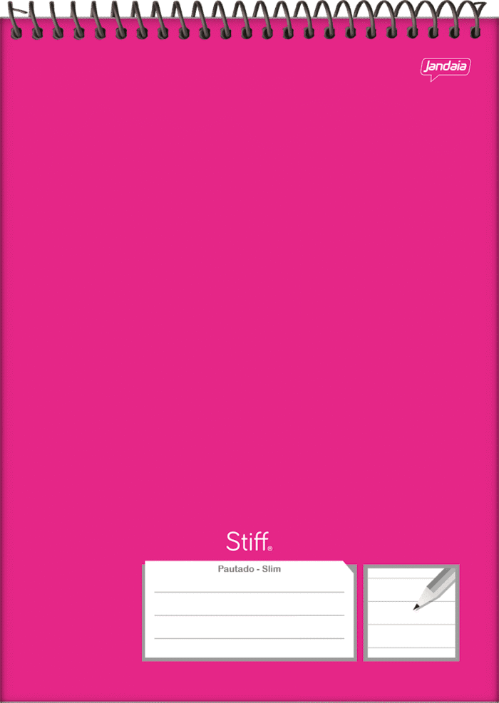 CADERNO ESPIRAL TOPO PARA CANHOTO - STIFF SLIM