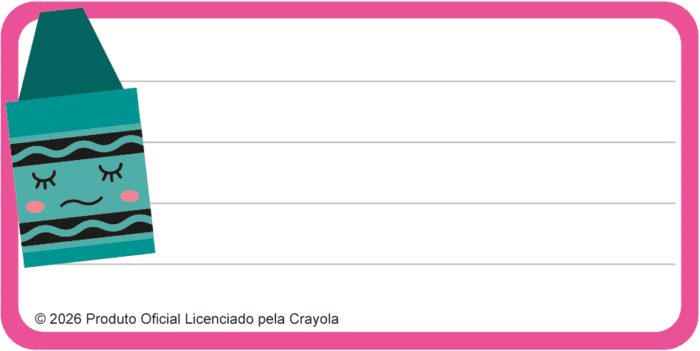 ETIQUETA IDENTIFICAÇÃO - CRAYOLA - Imagem 2