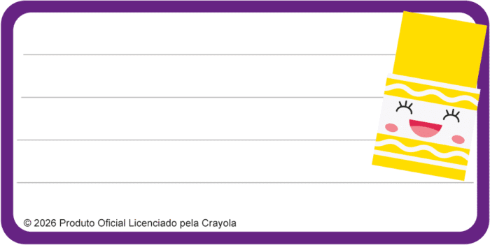 ETIQUETA IDENTIFICAÇÃO - CRAYOLA - Imagem 3